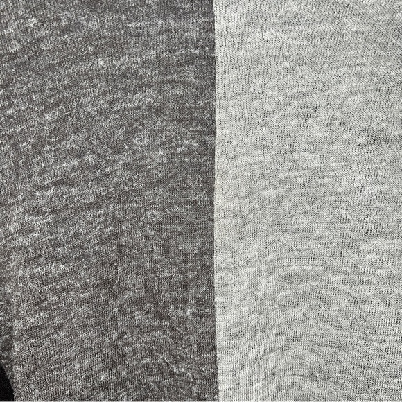 Large Colorblock Patchwork Sweater Knit Long Sleeve Top Stretch Pullover - Picture 7 of 10